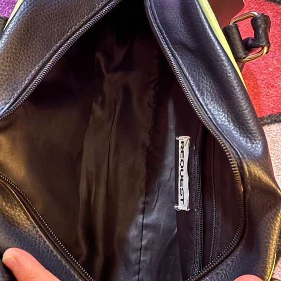 leaving posh sale 💲 y2k request navy and yellow bowling bag - Picture 9 of 10